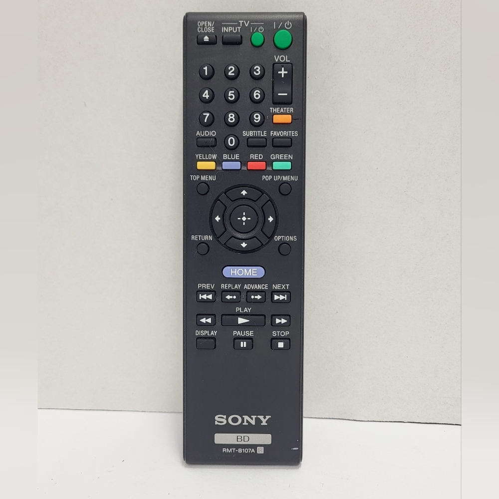 Genuine Sony RMT-B107A Remote Sony Blu-Ray Disc Player Remote Control Tested OEM